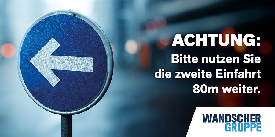 Hinweis zur Anfahrt in Wilhelmshaven