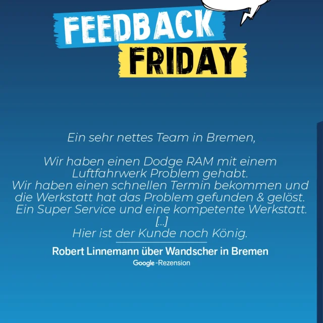 Und schon wieder ist eine Woche rum… Abschließend für diese Woche gibt es wieder einmal einen Feedback-Friday! ? Da wir...