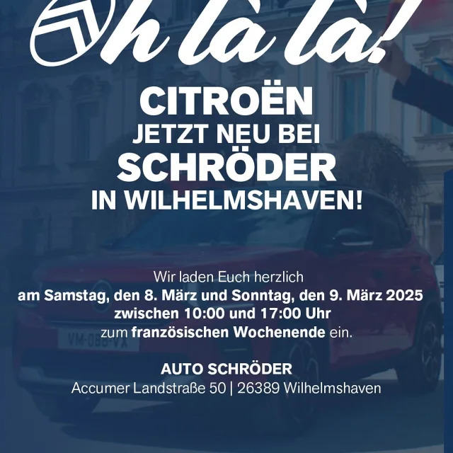 Wir haben unser Markenportfolio in Wilhelmshaven erweitert! Neben @peugeot sind wir fortan auch offizieller Vertragspart...