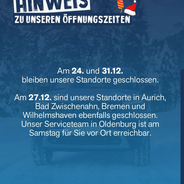 An Weihnachten ein wenig zur Ruhe kommen – auch wir haben unsere Geschäfte in den kommenden Festtagen nicht geöffnet. ?