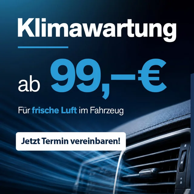 Frische Luft für dein Fahrzeug! ❄️ Unsere Klimawartung gibt’s schon ab 99,– €. Jetzt Termin vereinbaren und entspannt du...