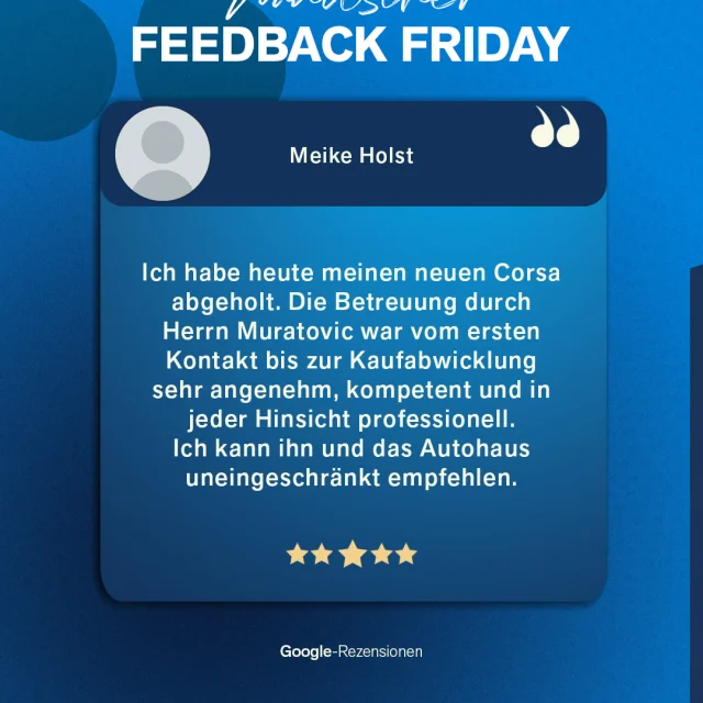Feedback Friday ⭐️ Danke für das tolle Feedback & allzeit gute Fahrt! 🚗 #FeedbackFriday #WandscherGruppe #Kundenfeedbac...
