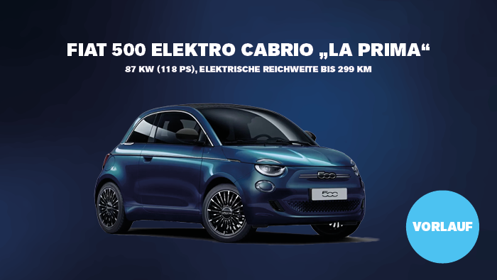 Fiat 500 Elektro Cabrio La Prima